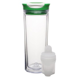 Zak! Designs Hayden Insulated Travel Tumbler for Tea, Emerald, 16.5-Ounces