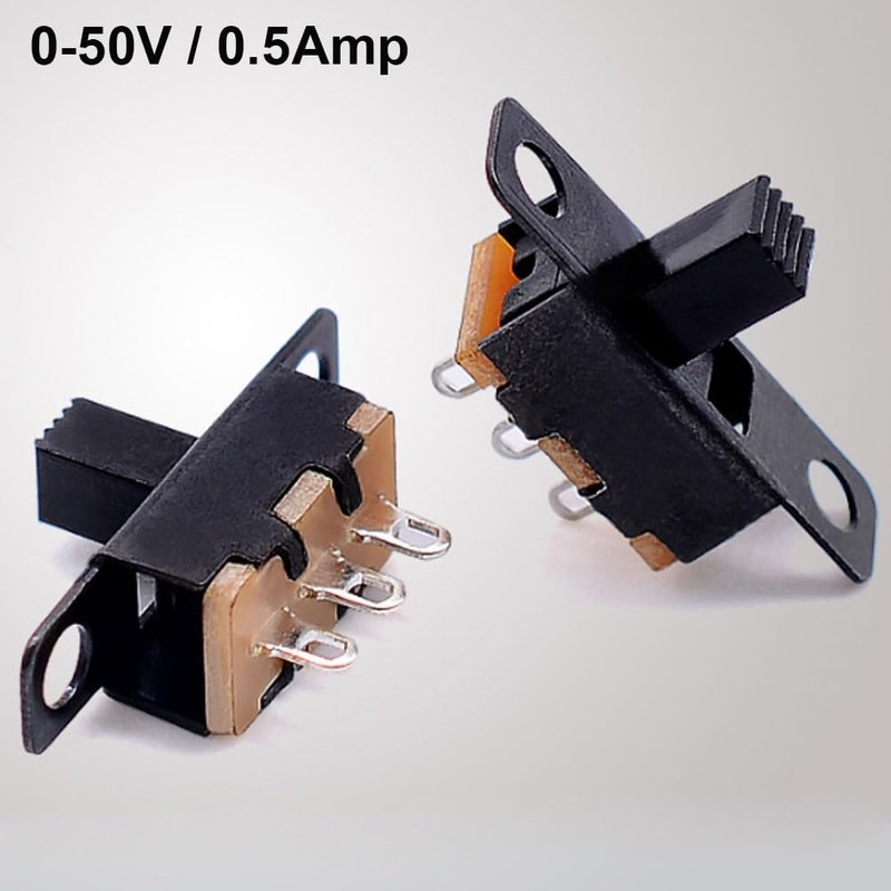 Kiligen 40PCS Slide Switch 250V/3A, 1P2T SPDT 3 Pin 2