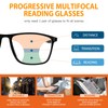 UXAOSVME Full Frame Photochromic Multifocus Reading Glasses Blue Light Blocking