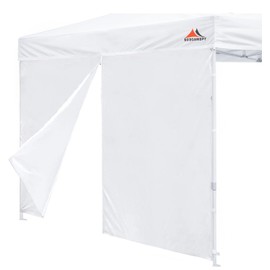 SCOCANOPY Door for 10x10 Canopy Frame One Central Zipper Design for Easy Entry and Exit,1 Pack Canopy Door Only,White