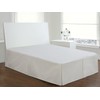 sheetsnthings Wrinkle Free Bed Skirt 650TC (Twin XL, Solid Ivory)