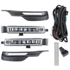 Nurniacl 1 Pair Fog Lights Assembly with Bezel Wiring Harness