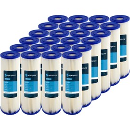 SpiroPure SP-EC50 10x2.5 50 Micron Pleated Polyester Sediment Water Filter Cartridge ECP50-10 255484-43 (Case of 24)