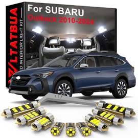 WLTATBUA LED Interior Light Kit Package Replacement for Subaru Outback 2010 2011 2012 2013 2014 2015 2016 2017 2018 2019 2020 2021 2022 2023 2024, Super Bright 6000K White