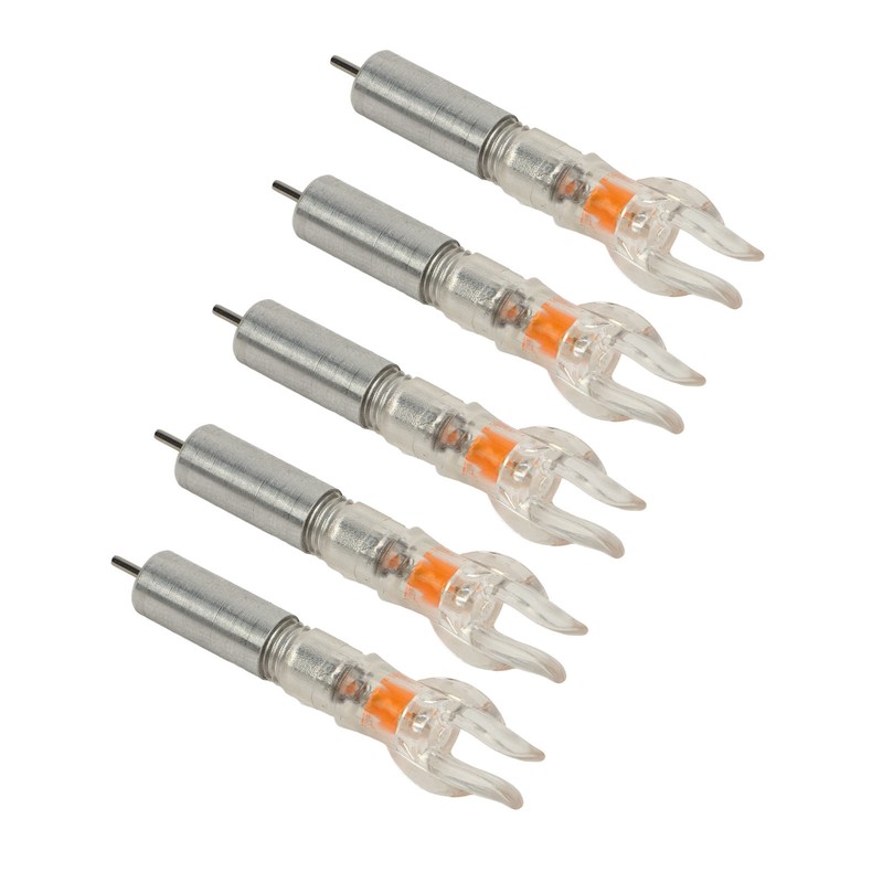 5PCS LED Lighted Nocks Plastic Shell Easy Installation for 6.2mm