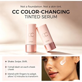 CC Cream Color Correcting Tinted Serum Lightweight Coverage (Lvory White)