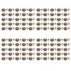 100 Sets Mushroom Rivets Stud 22mm DIY Iron Cone Spikes