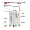 2025 Latest Aluminum Frame Luggage Full PC Suitcase Wide-trolley Carry