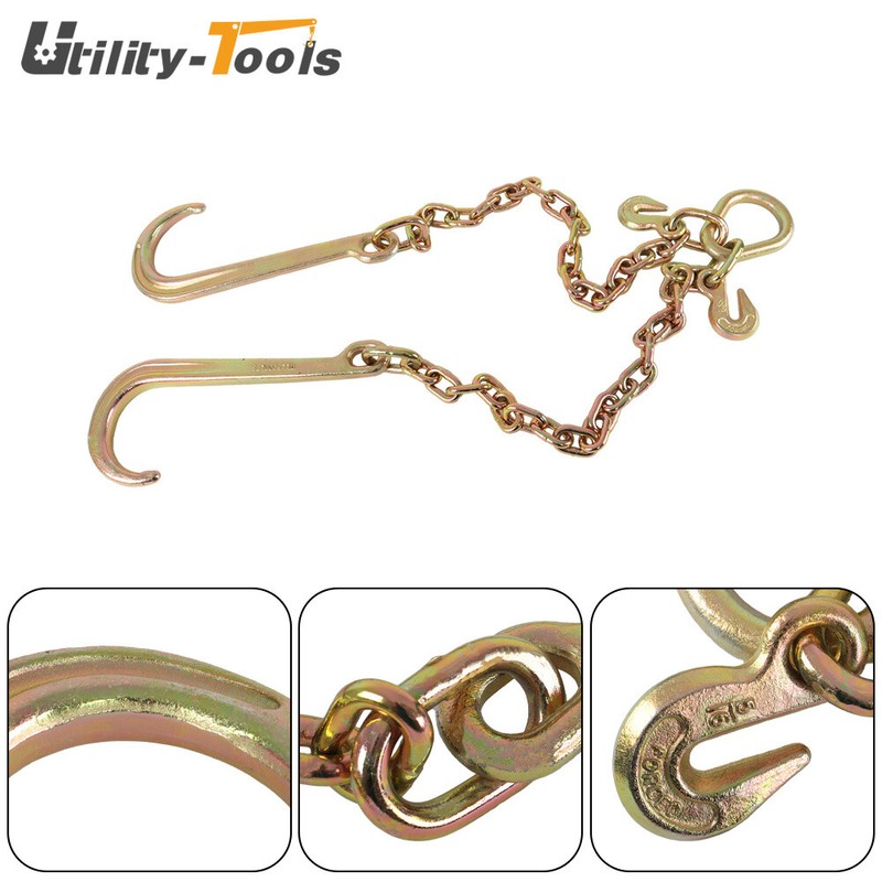 utility-tools V-Chain J Hooks 2' Flatbed 15" Large G70 Tow
