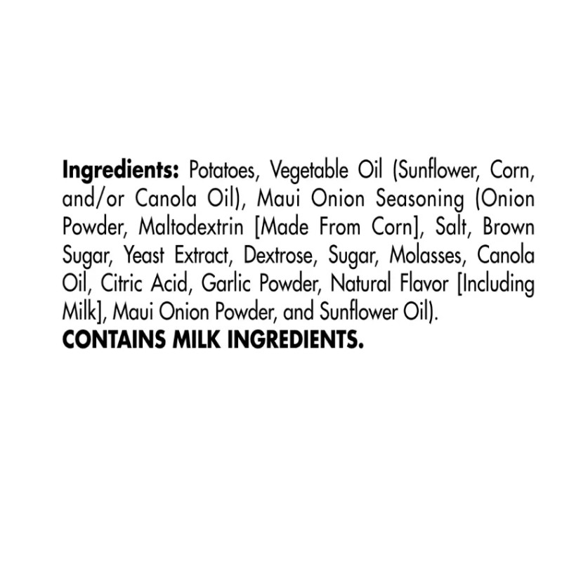 Maui Style Maui Onion Flavored Kettle Chips 6oz Bag x2