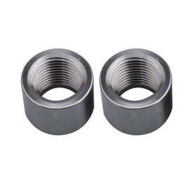 AC PERFORMANCE Steel Female 1/2 NPT Weld On Bung, 1/2" Weldable Fuel Tank Fitting, Natural, Pack of 2