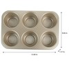 Kitchen Details Pro Series 6 Cup Muffin Pan with Diamond