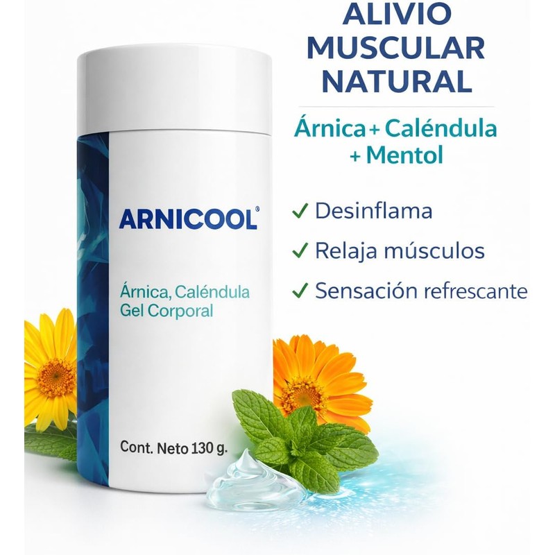 Gel de Árnica con Caléndula y Mentol Efecto Frío para