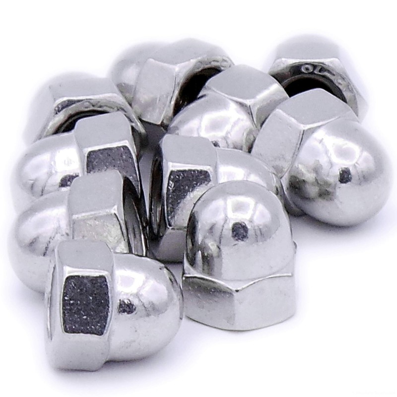M8 (8mm) Dome Cap Nut - Stainless Steel (A2) (Pack