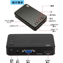 Media Player, MP4 Player, Max Resolution: 3840*2160p, 4k Multimedia Player, HDMI, 1080P Mediated Player, USB Drive, Support SD Card Hard Drive, Play Pictures, Videos, Music on TV, Advertising Machine