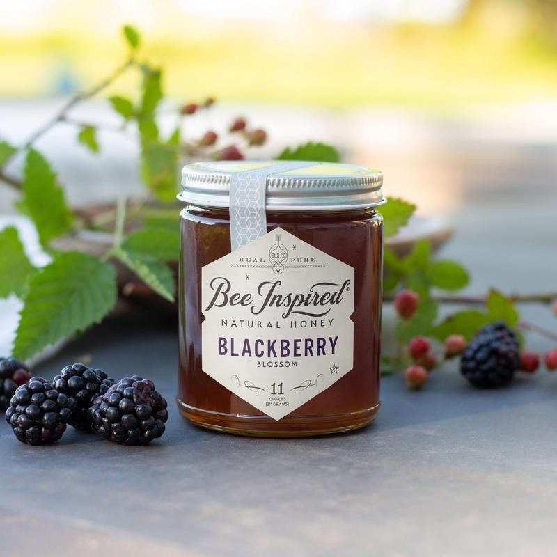 Bee Inspired Raw Blackberry Blossom Honey - Pure Honey Harvested