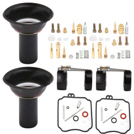 Zreneyfex 2 Packs Carburetor Rebuild Repair Kits with Gaskets Compatible with Yamaha XVS650 V Star 650 1998-2016
