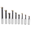 9Pcs Boring Bar Set 1/2" F1 Type High Speed Steel