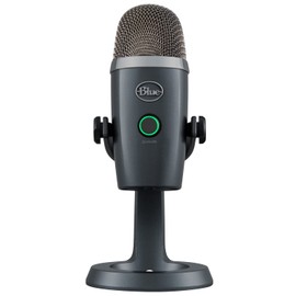 Blue Microphones Yeti Nano Premium USB Mic (Shadow Gray) Podcaster's Bundle with Pop Filter (2 Items)