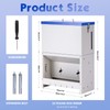 PKNYBZH Galvanized Metal Pet Food Station for Indoor & Outdoor