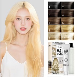 Powerful bleaching agent Easy to use at home Vegetable ingredients Less damaging hair bleaching cream 9 degree bleaching possible, 2 pieces, 200ml / 강력 탈색제 집에서 간편 사용 식물성 성분 손상 적은 헤어 탈색 크림 9도 탈색 가능, 2개, 200ml