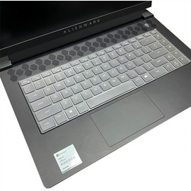 Clear TPU Keyboard Cover Skin Compatible with 2021 Dell Alienware M15 R5 Ryzen Edition & Dell Alienware M15 R6 R7 15.6 inch, Dell Alienware x15 R1 R2 15.6" & Dell Alienware x17 R1 17.3" Gaming Laptop