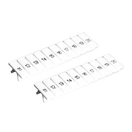 ASI ASIZB810B Blank Strip Markers for DIN Rail Mounted Terminal Blocks, 8 mm Spacing (Pack of 10)