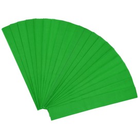 M METERXITY Krepppapier, 100 x 50 cm, weich, breit, Krepppapier, Luftschlangen für Bastelarbeiten, Blumenherstellung, Dekoration, Dunkelgrün, 20 Stück