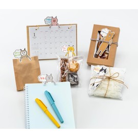 Hyokkori Pop-Out Cute Seal, Message Sticker, 1 Piece Animals, Pig, Item OSP, Sticky Notes, 5 Pieces per Bag, Message Memo, Souvenir, Gift, Animal, Birthday, Stationery, Work, School, Memo, Fusen