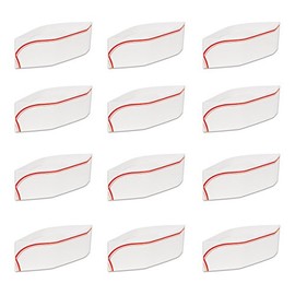 Beistle 12 Piece Paper Soda Jerk Hats For 50's Theme Rock & Roll Party Decorations