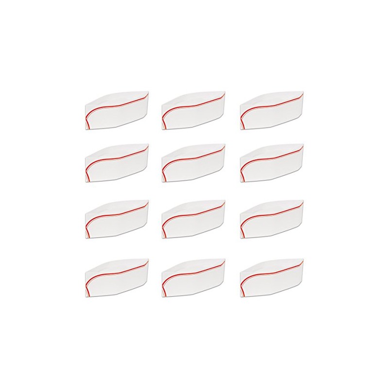 Beistle 12 Piece Paper Soda Jerk Hats For 50's Theme