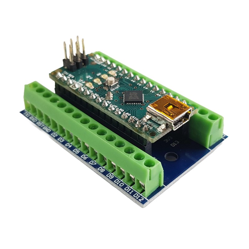 Screw Terminal Block Shield for Arduino Nano – Secure Connection