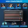 16 Channel Audio Mixer, Mixing Console Sound Mixer DJ Sound