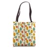 Deciduous Forest Trees Pattern, Wildlife Nature Tote Bag