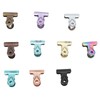 10pcs Colored Hinge Clips Dustproof Rustproof Electroplated Metal Hinge Clips