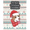 Pit Bull Cartoon Christmas Journal: 120 Lined Pages Notebook, Journal,