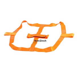 Riloer Orange Polyester Motorcycle Rear Wheel Tie Down Strap, Universal Strap, Secure and Easy to Use, Compatible with Trailers and Vehicles