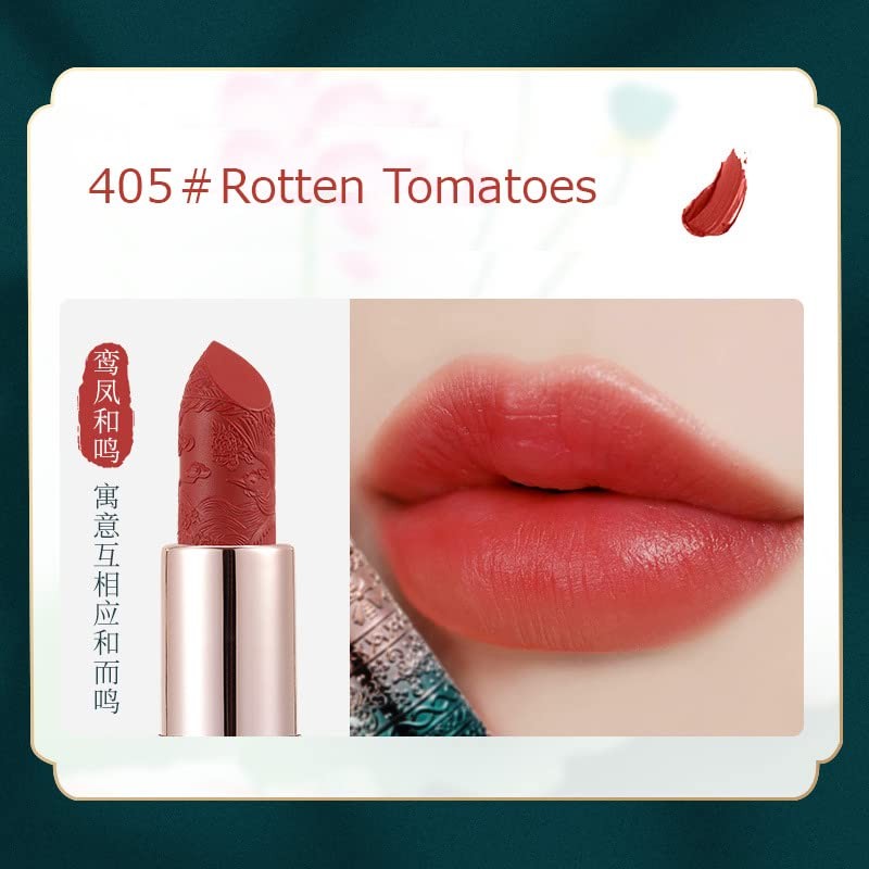 HANRU Colorful Flower Lily Flip Stick 3.5g Lipstick (405#Rotten Tomatoes)