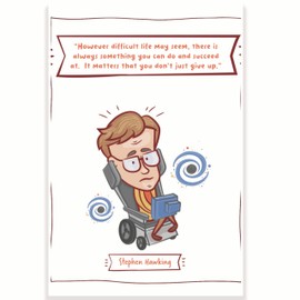 Stephen Hawking Quote Science Classroom Poster - Science Class Decor Poster - Decorations for Science Class - 12 x 18 Inch - Classroom Decor - Classroom Must Haves - Back To School Decor - CPS0449