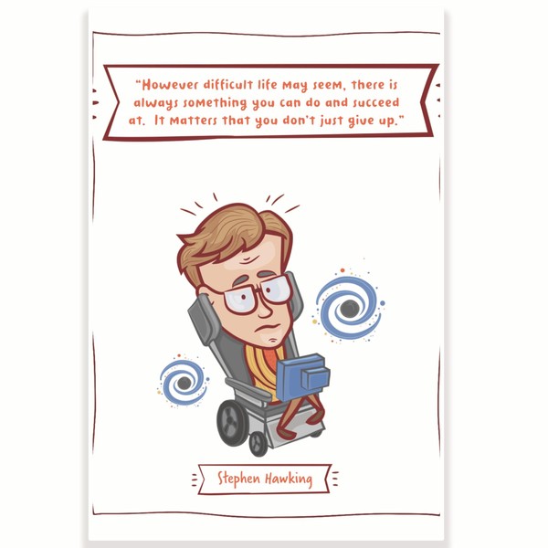 Stephen Hawking Quote Science Classroom Poster - Science Class Decor