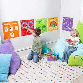 Fun Express SEL Active Emotion & Focus Regulation Calming Tools Kit - 29 Pieces