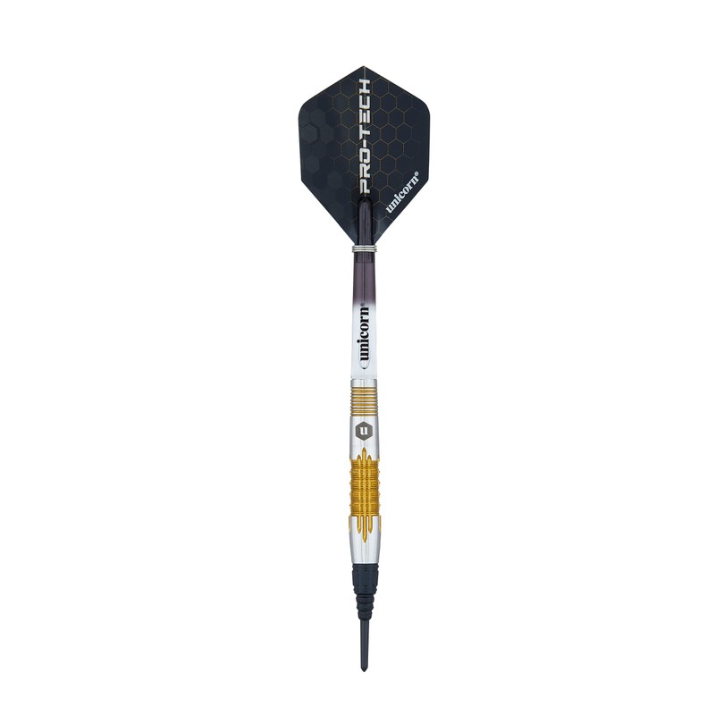 ‎Unicorn Protech | Style 1 | Soft Tip Darts, Silver/Gold,