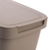 KADAX Waste Bin with Lid and Handle, Plastic Waste Bin,