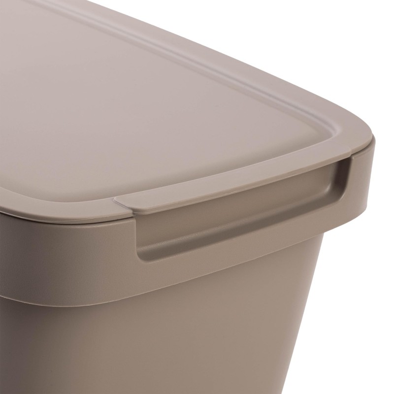 KADAX Waste Bin with Lid and Handle, Plastic Waste Bin,