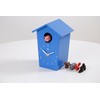 KOOKOO AnimalHouse Blue, Striking Small Cuckoo Clock with 5 Farm