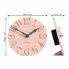 Jones Clocks® Hampstead desk clock | Freestanding | Rose pink