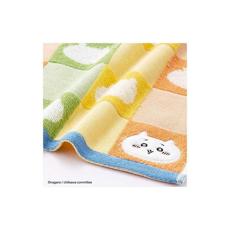 Chiikawa Pattern Wash Towel, Orange, Gauze Pile, Cute, 41-1081070, Approx.