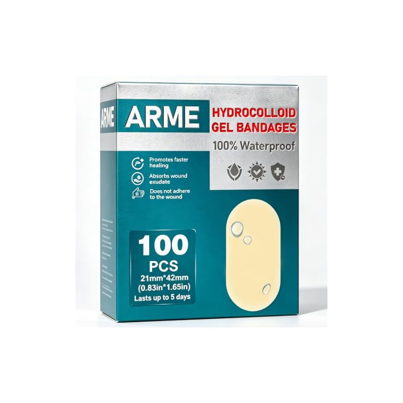 Arme Hydrocolloid Gel Bandages for Fast Healing - 100 Pieces