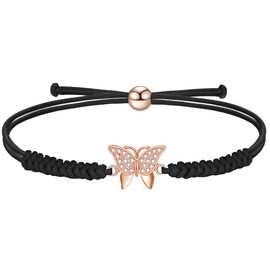 JENDEAR SHINE Rope Bracelet for Women, Adjustable Lucky Bracelet, Valentine's Day, Birthday, Anniversary, Graduation Gift for Girlfriend, Women, Girls, Copper