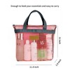 TOPASION Mesh Shower Caddy Bag Portable Hanging Toiletry and Bath
